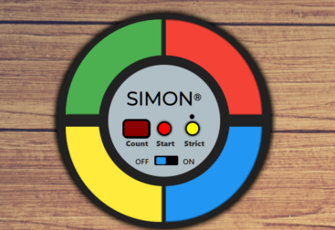 Picture of my implementation of Simon Game